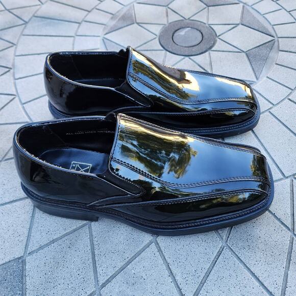 After Six Glossy Patent Faux Leather Dress Shoes 8 - Picture 3 of 8